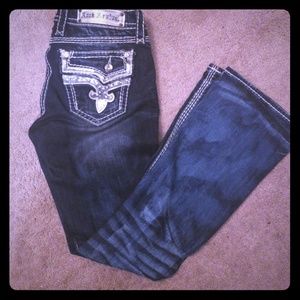 100% Authentic Rock Revival Kai Boot Cut Jeans